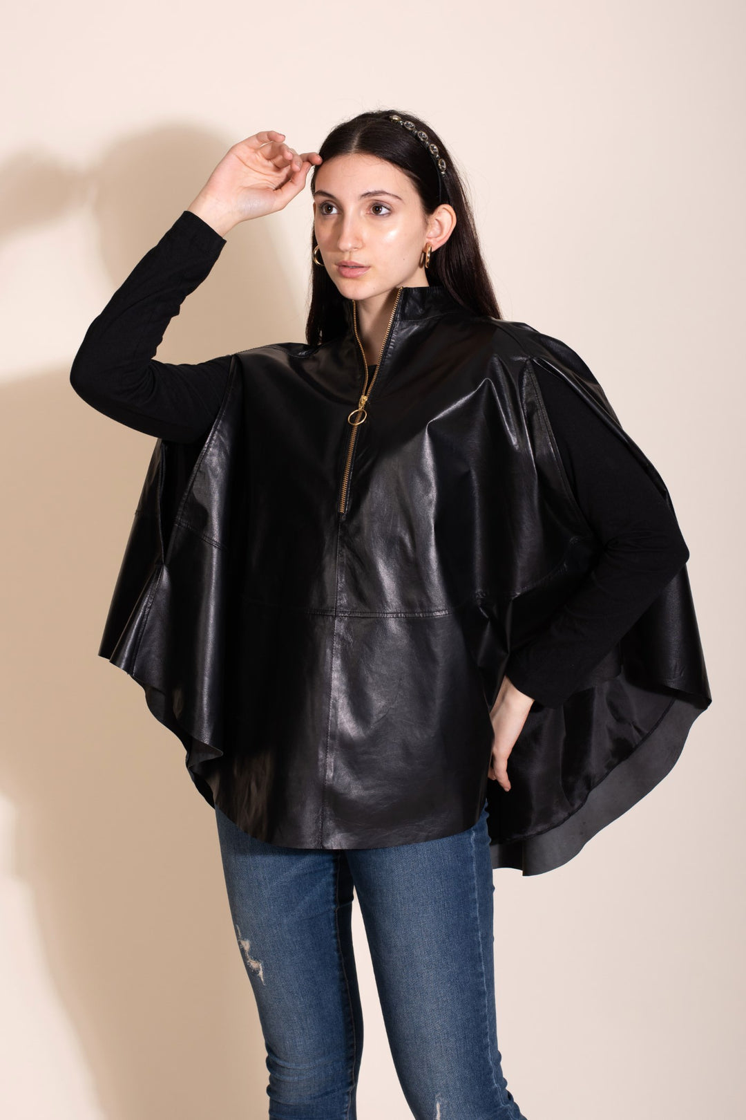 Yaylie's Poncho Jacket - Black