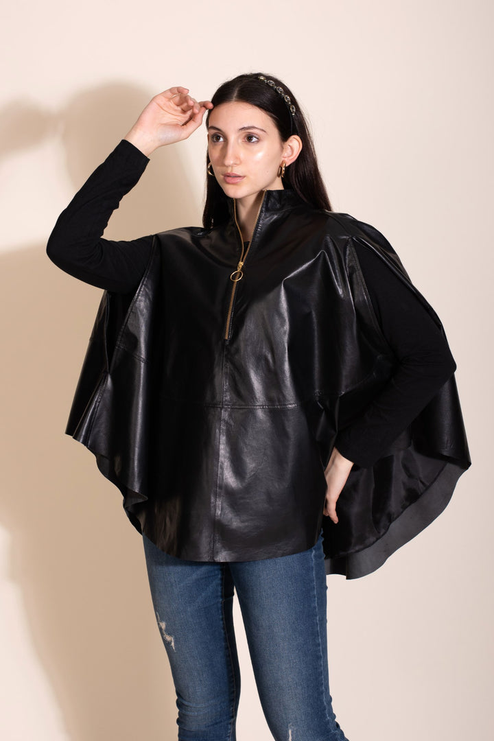 Yaylie's Poncho Jacket - Black