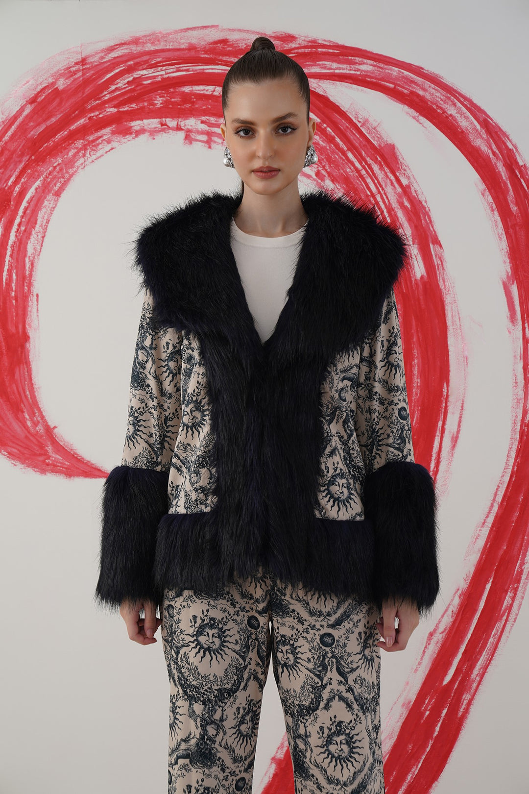 gardenia jacket- sun print