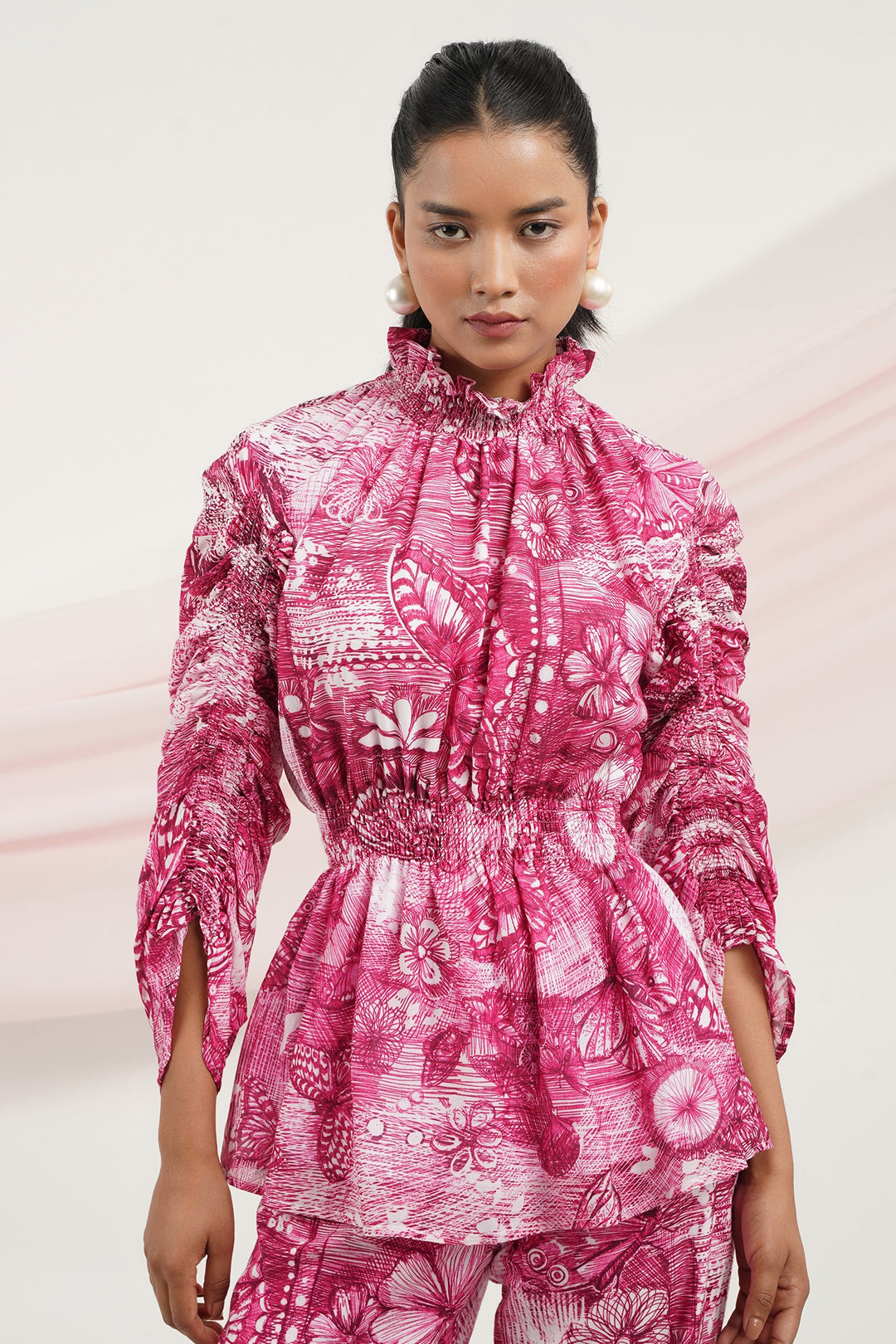 Chase Top- Pink Butterfly