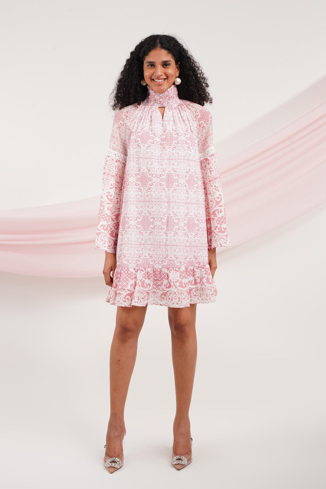 Curizio Dress - Pink Lace