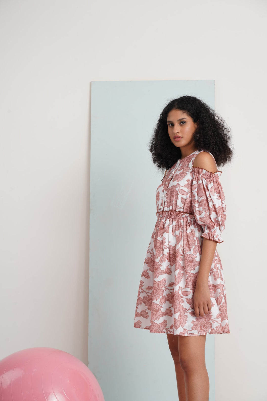 Forever Yours Dress - Brown Flower