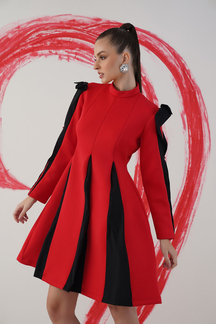 merci dress - red and black