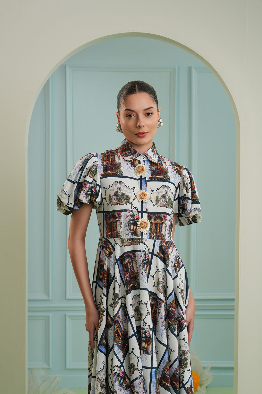 Golden mile dress - checkard