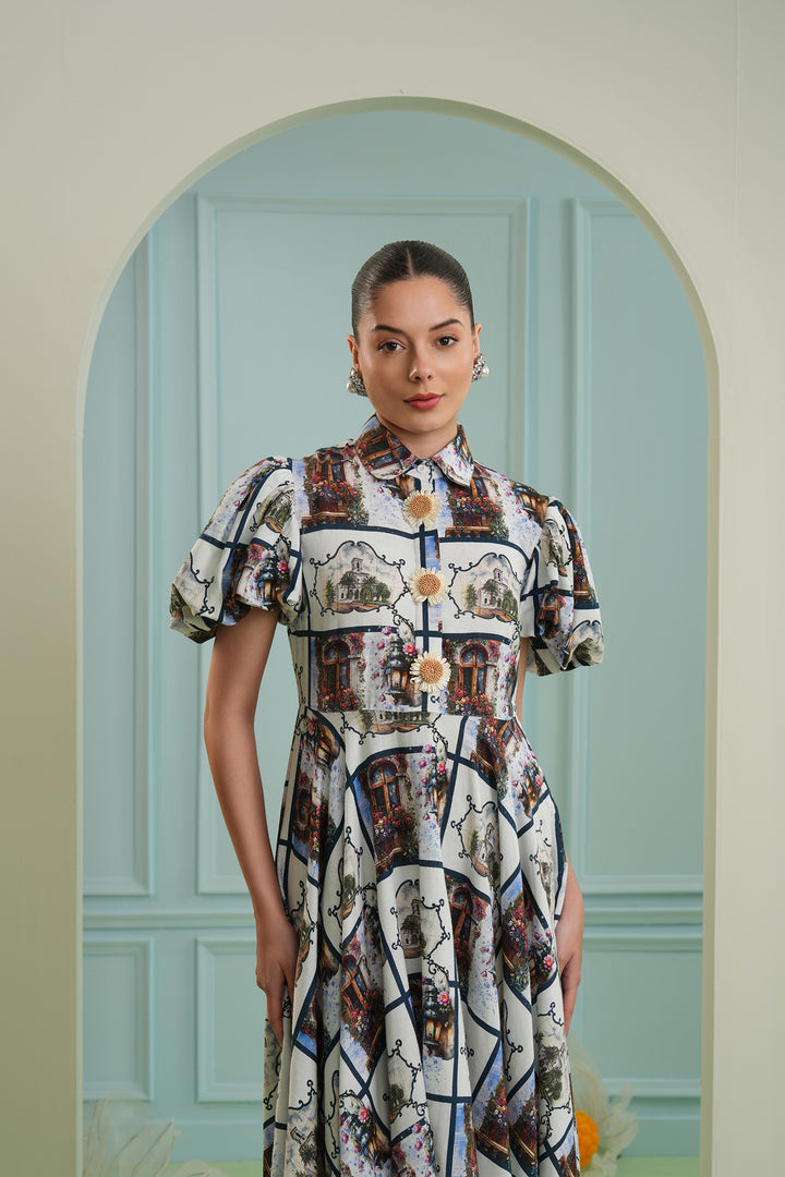 Golden mile dress - checkard