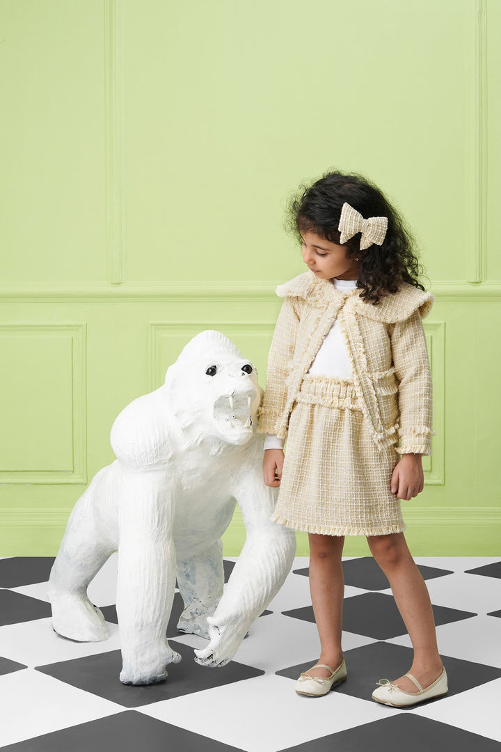 Riding Hood's Jacket- Beige-kids