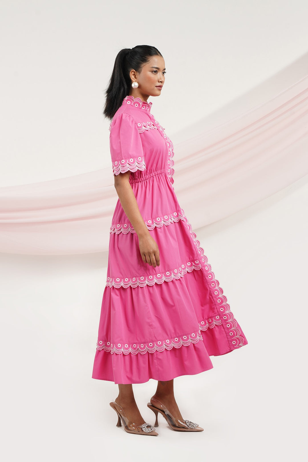 Dilly Dally Dress -Bubble Gum