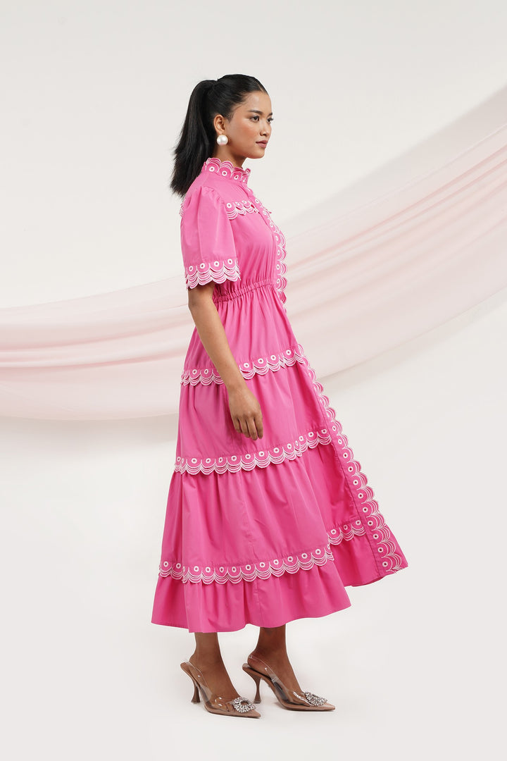 Dilly Dally Dress -Bubble Gum