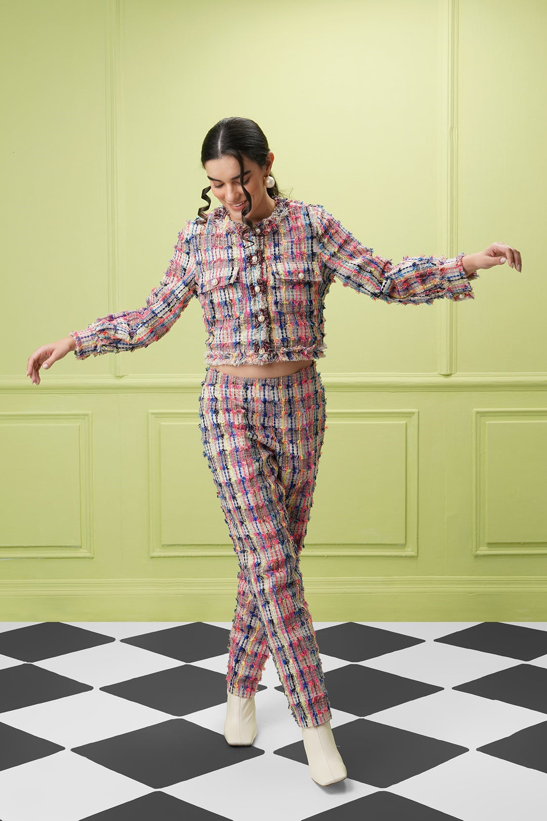 Berazari crop Jacket- multi