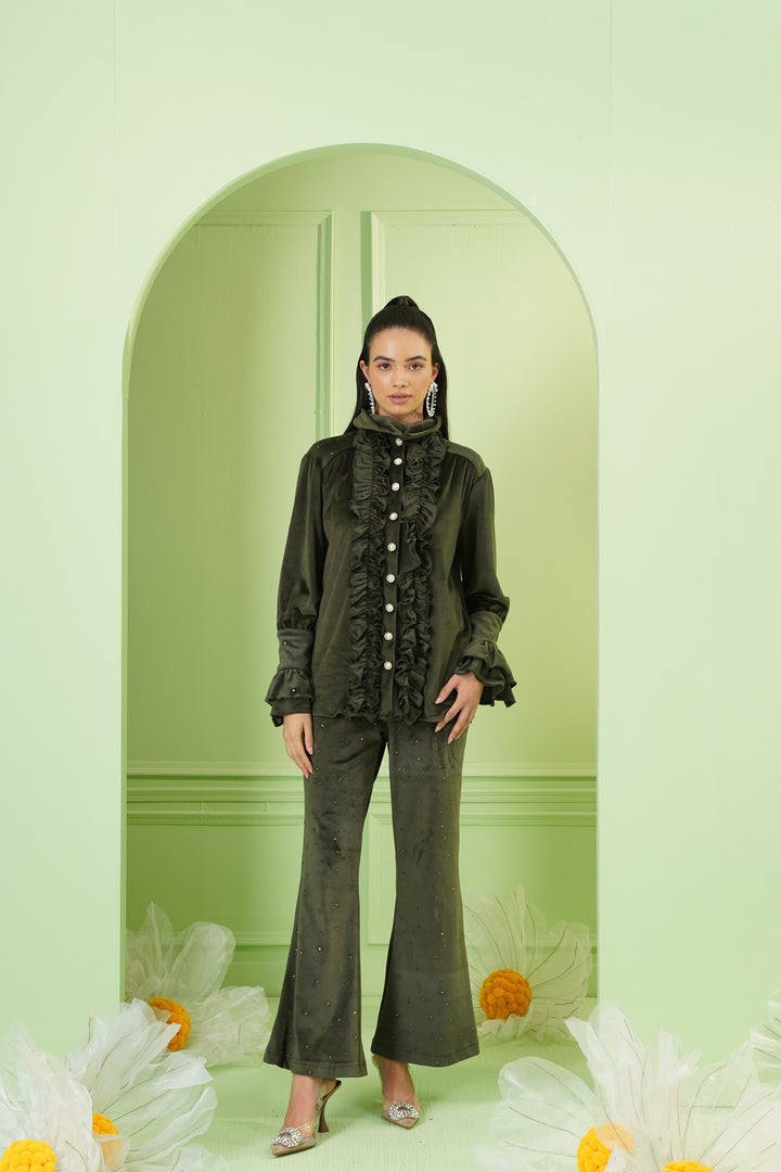 Brandy Top - Olive Green