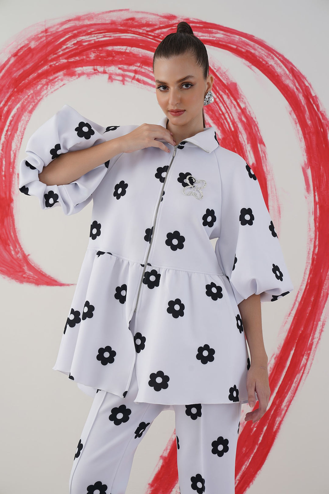 barcelona top- floral