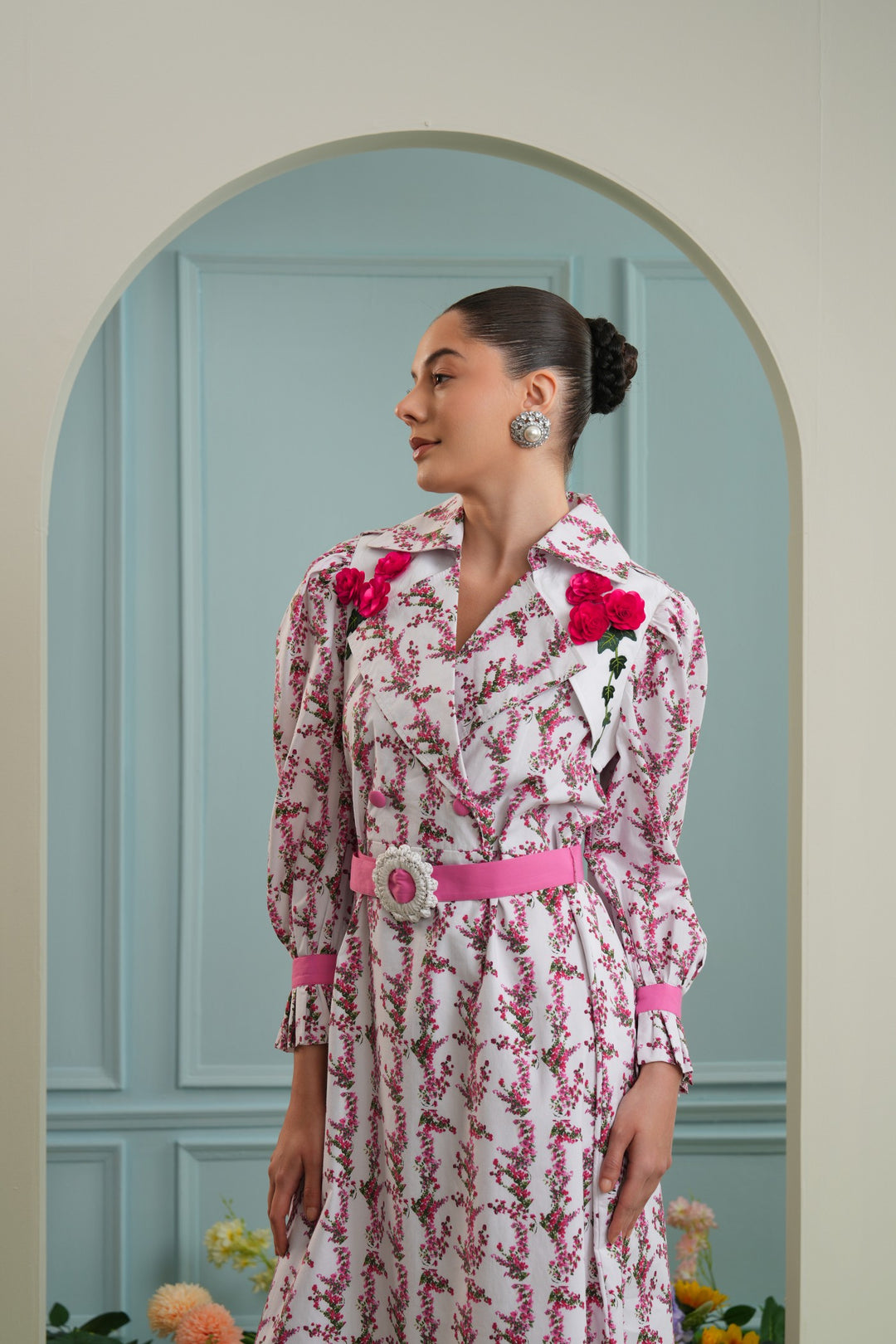 Olive's dress- Bougainvellia