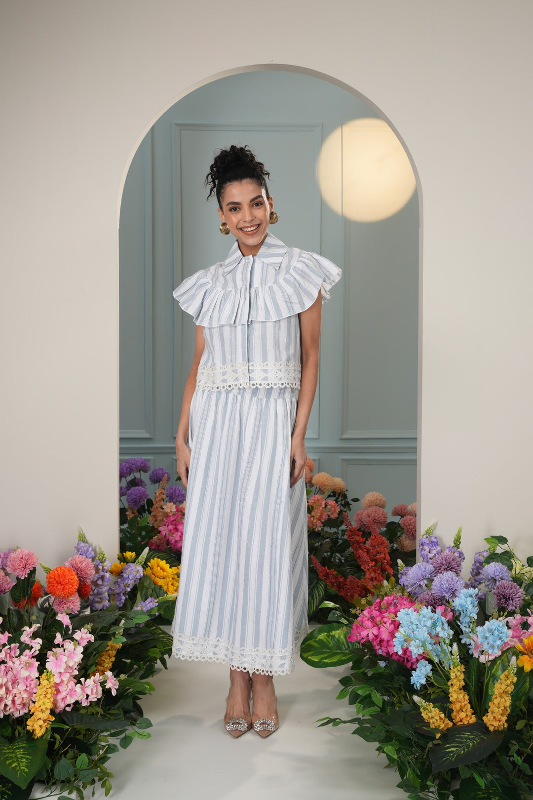 Noah Skirt - Blue Stripes