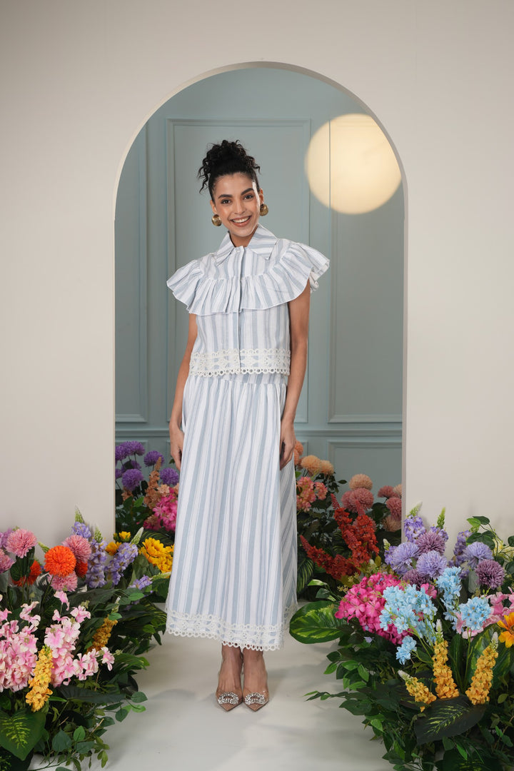 Noah Skirt - Blue Stripes