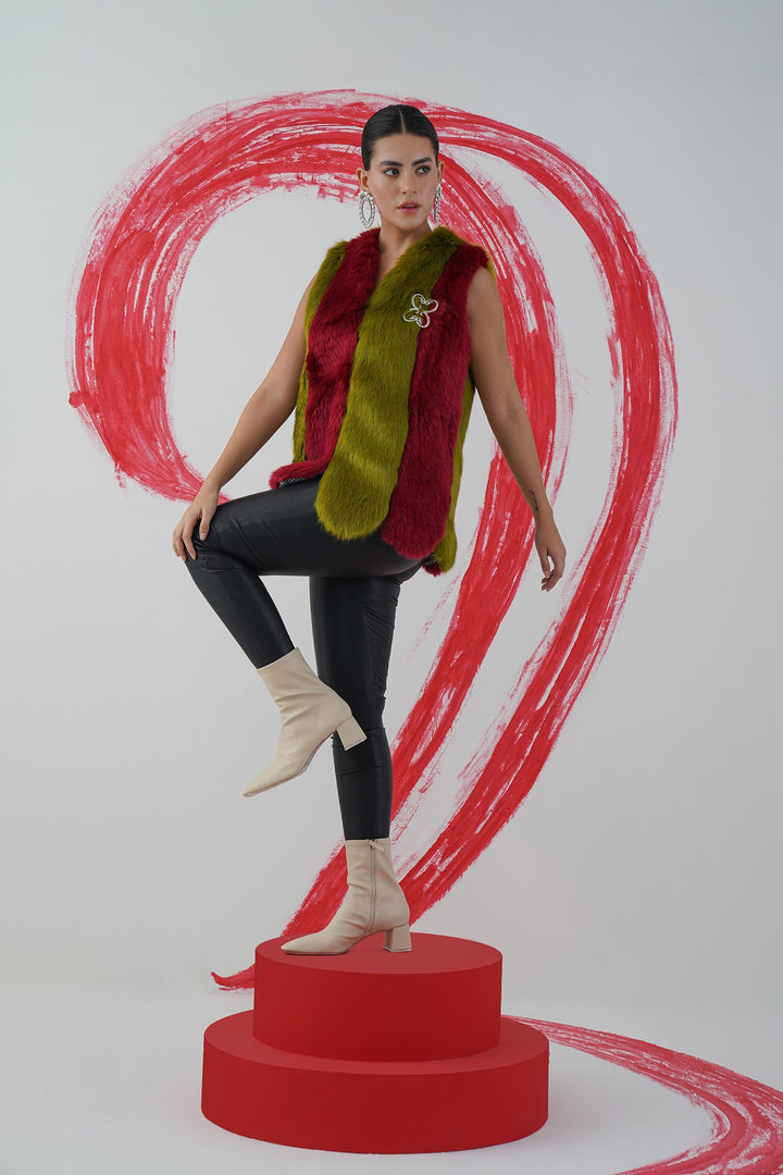 Scooby jacket - red and green