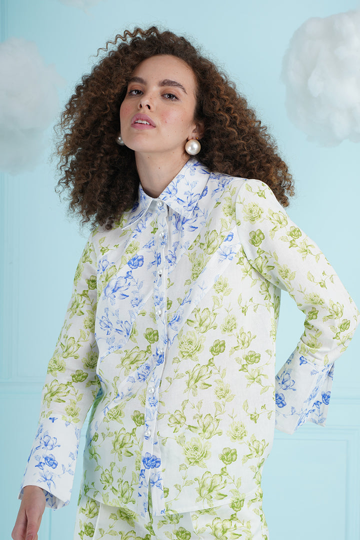 Hisani Top - Blue And Green