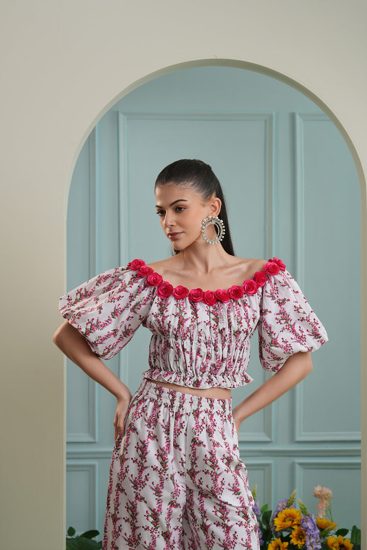 Adorn me top-  bougainvellia