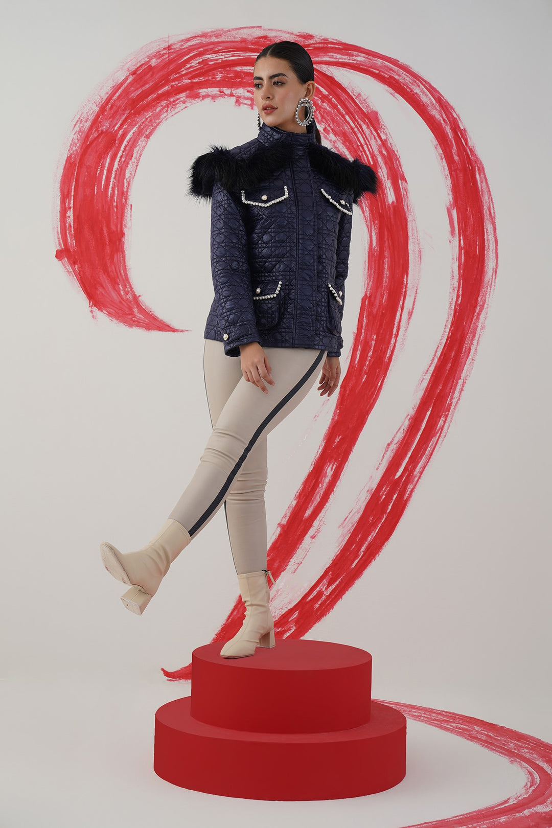 Sharing is caring jacket - navy