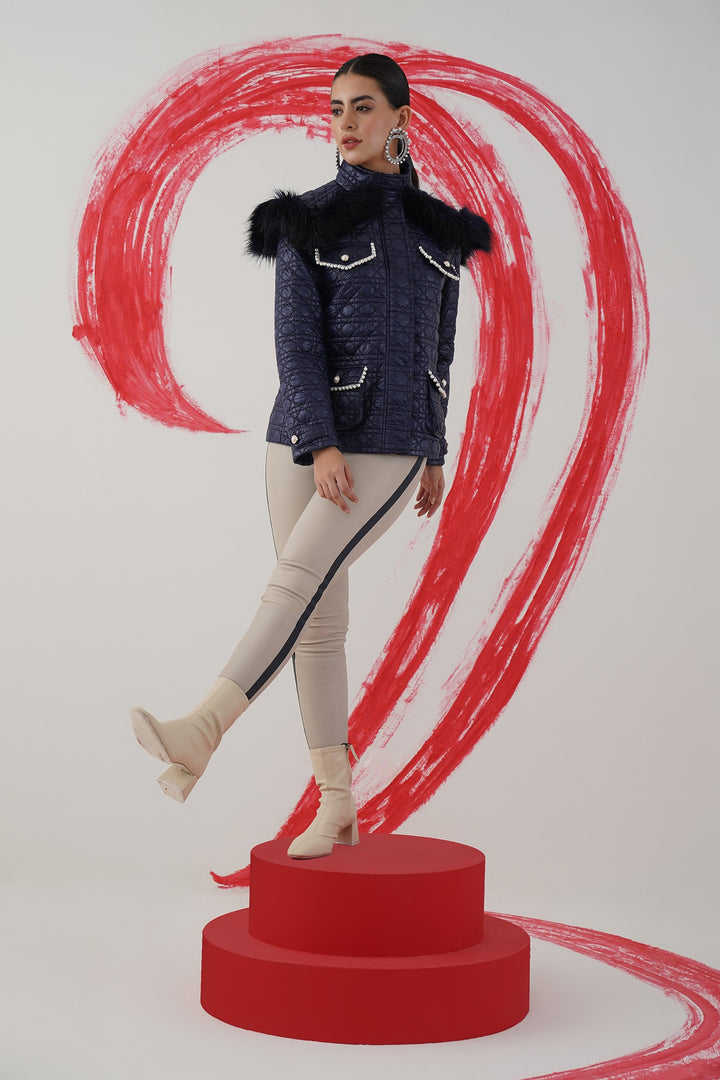 Sharing is caring jacket - navy