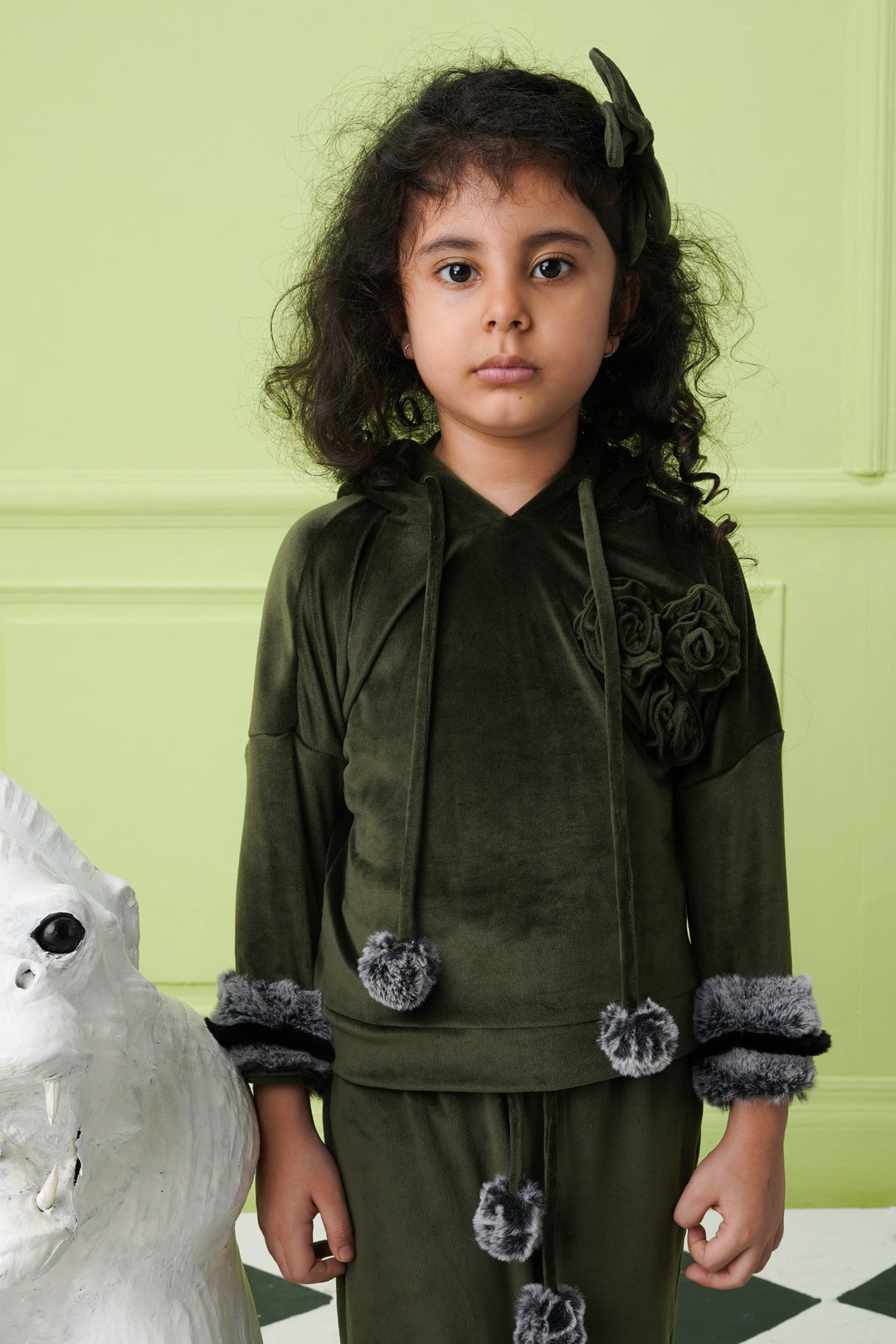 It Girl Top- Olive-Kids