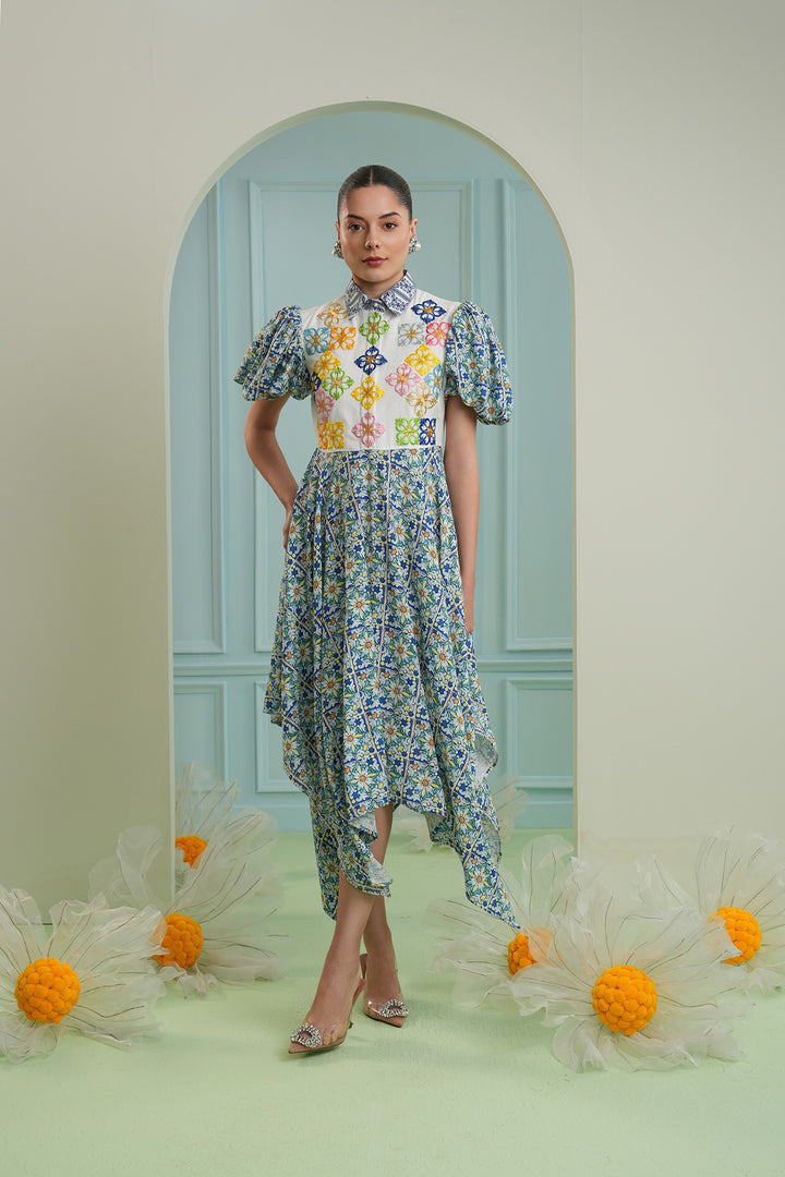 Golden mile dress - mosaic