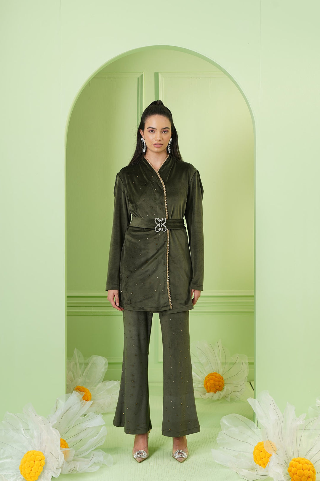 Scottish Pants - Olive Green