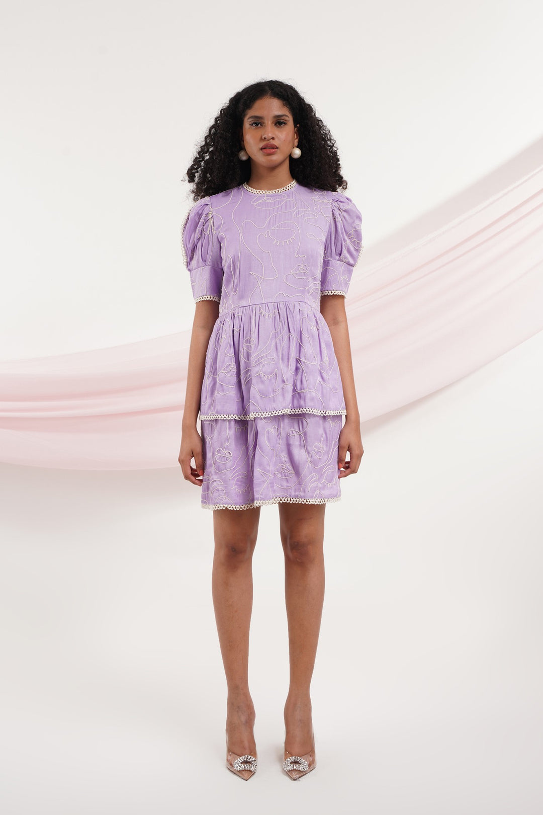 Fantastic Dress - Lavender Faces