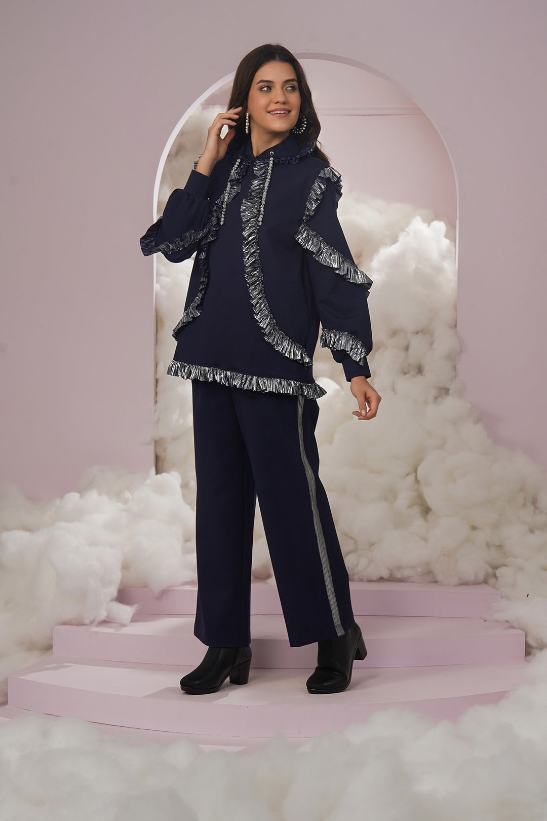 Not like us hoodie- navy