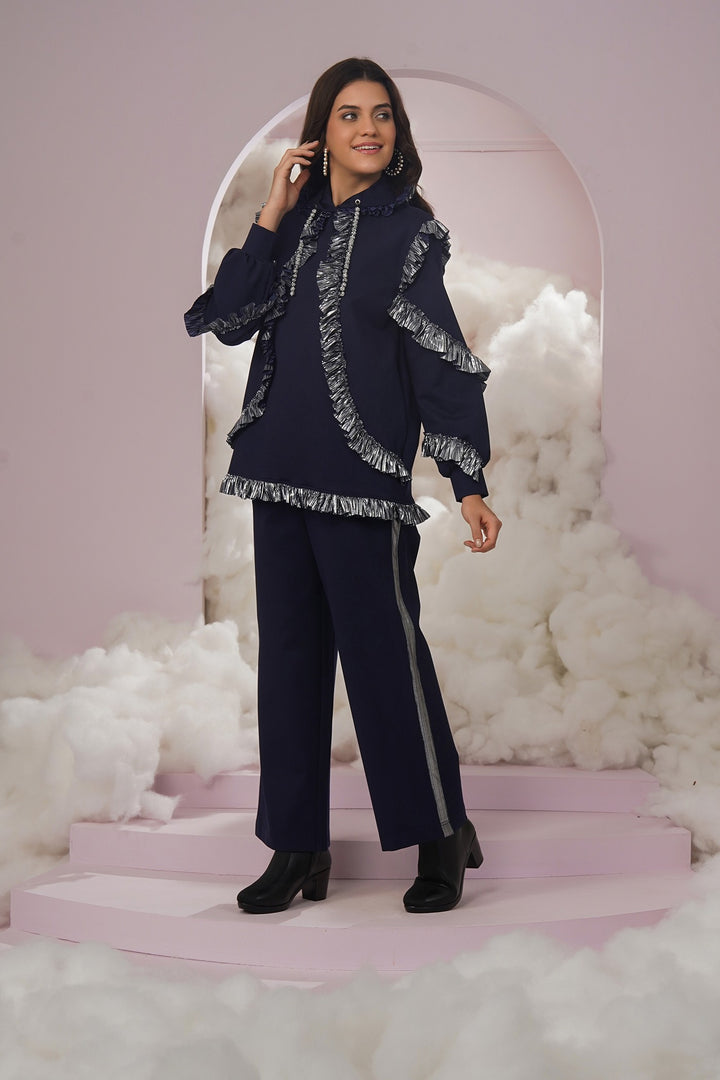 Not like us hoodie- navy