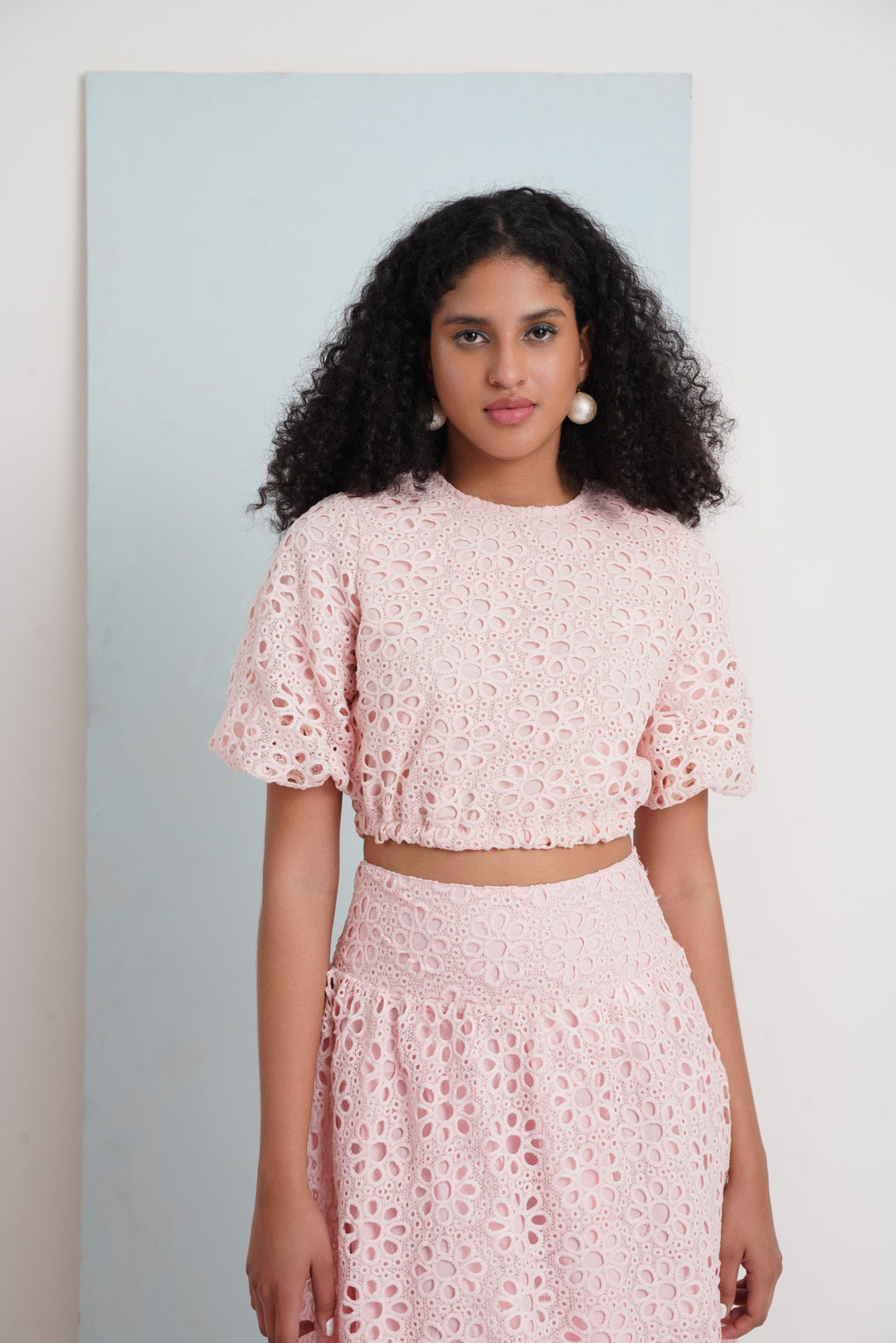 Hats Off Top- Pink Floral Lace