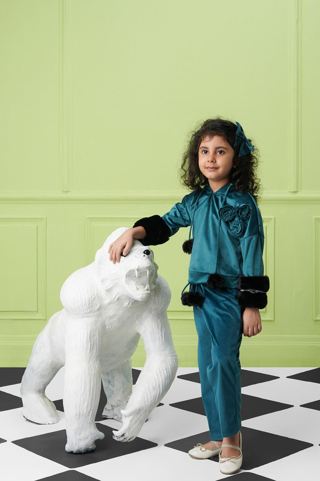 It Girl Top- Teal-Kids