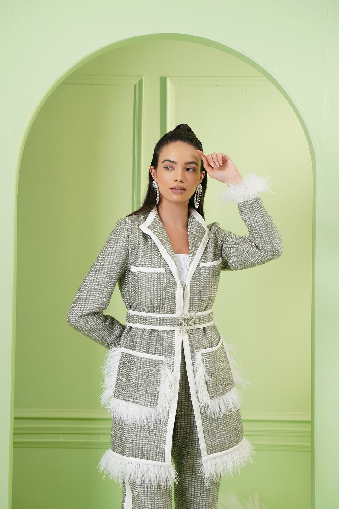 Watch Me Coat  - Silver