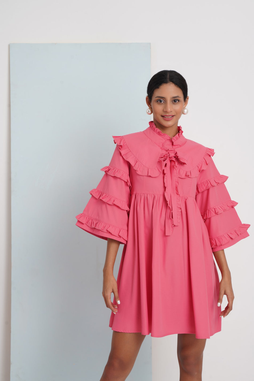 Baby Doll Dress- Coral