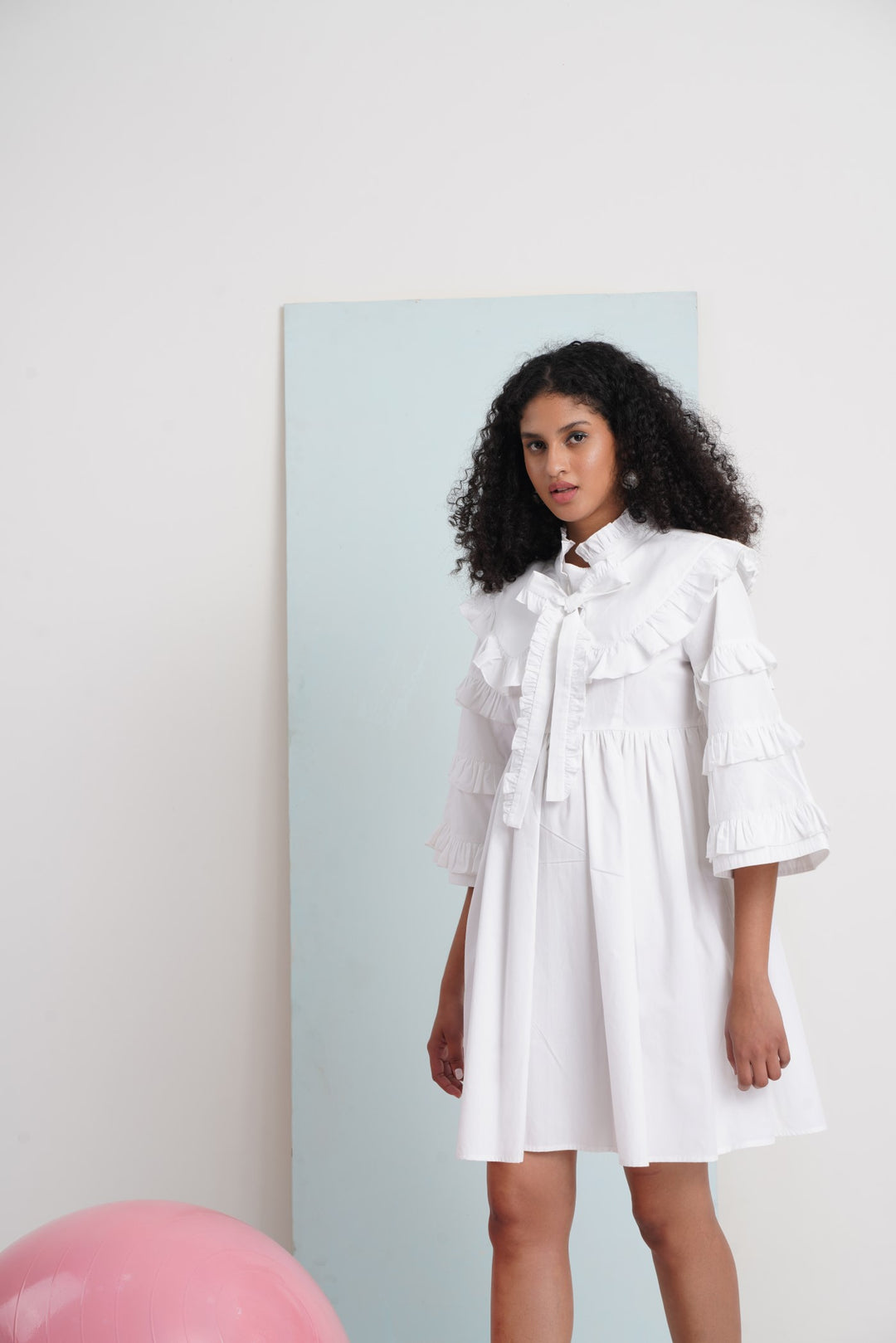 Baby Doll Dress- White