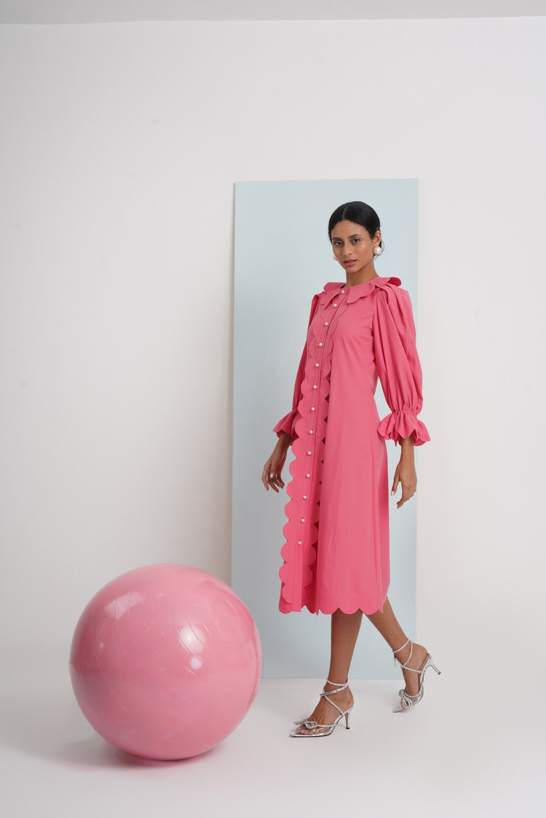 Bakiza Dress- Coral