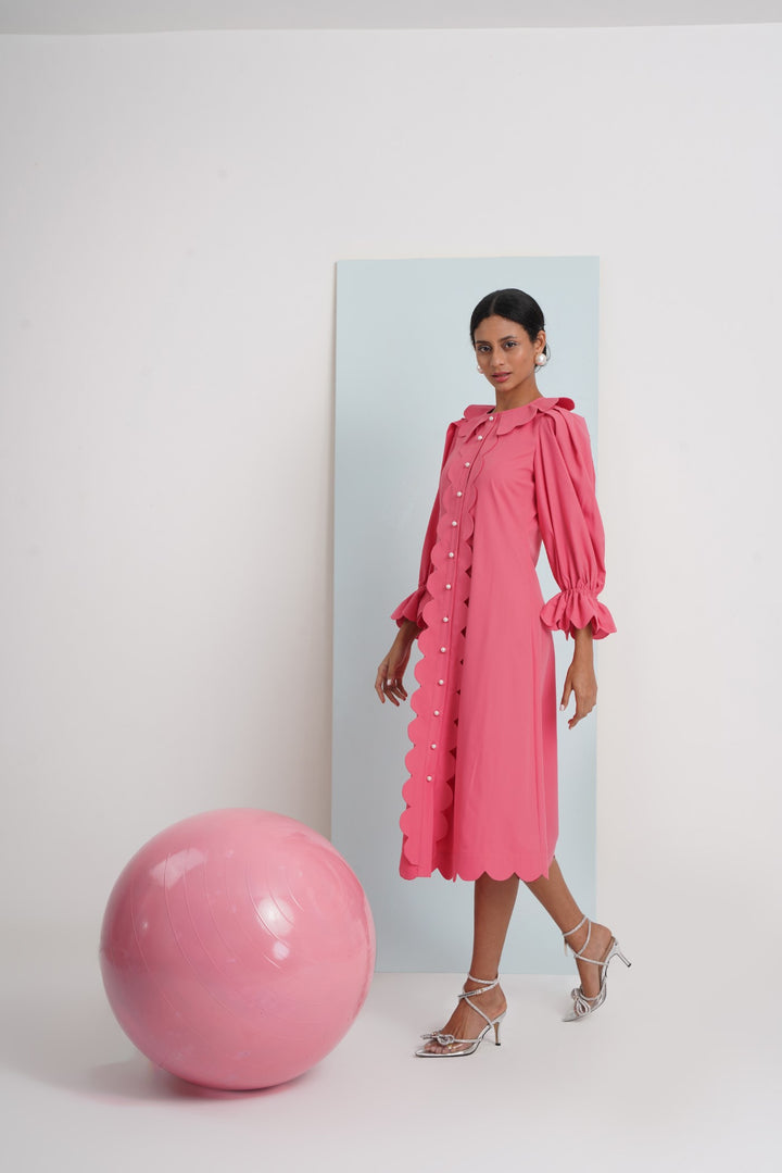 Bakiza Dress- Coral
