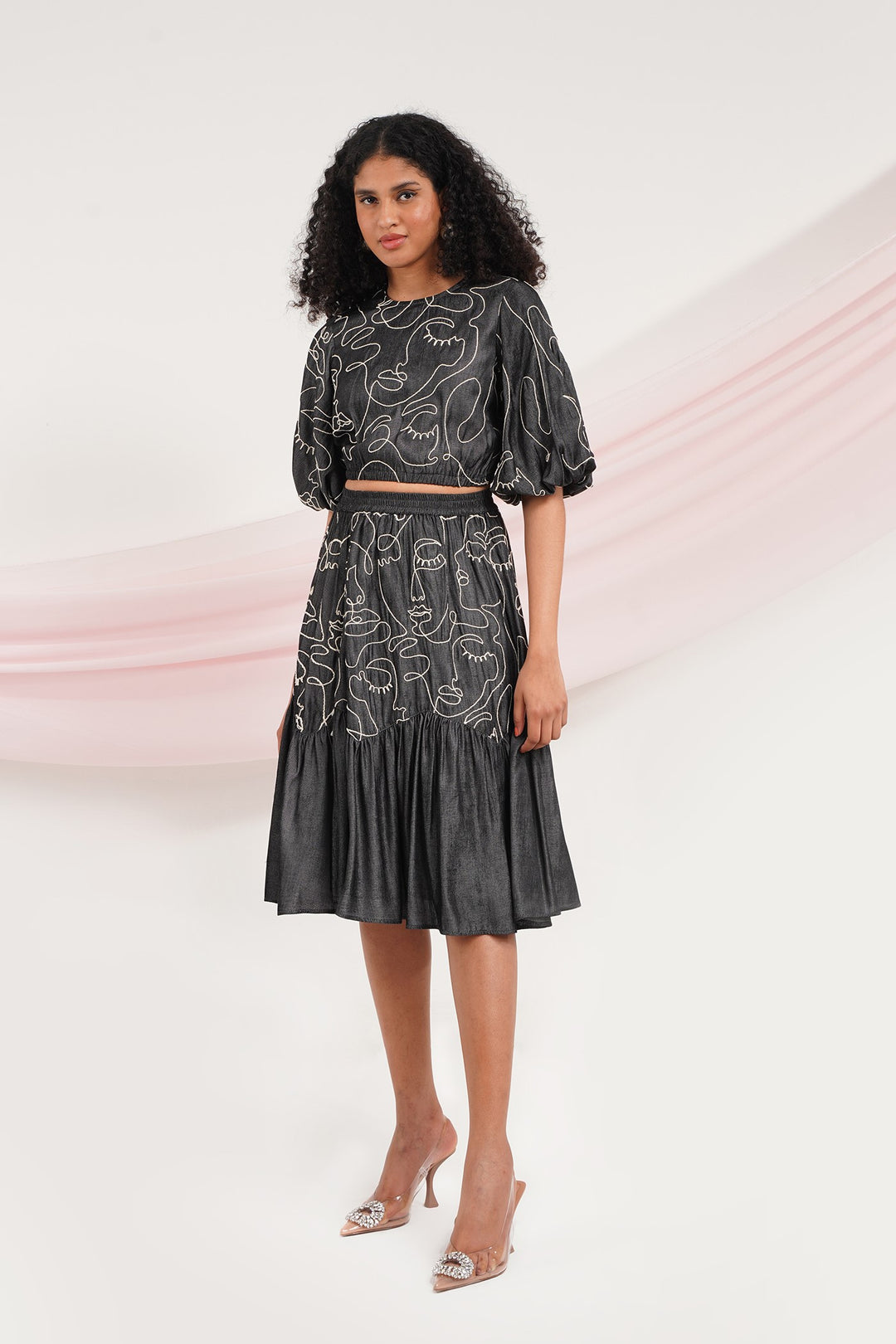 I Do Top- Faces Black