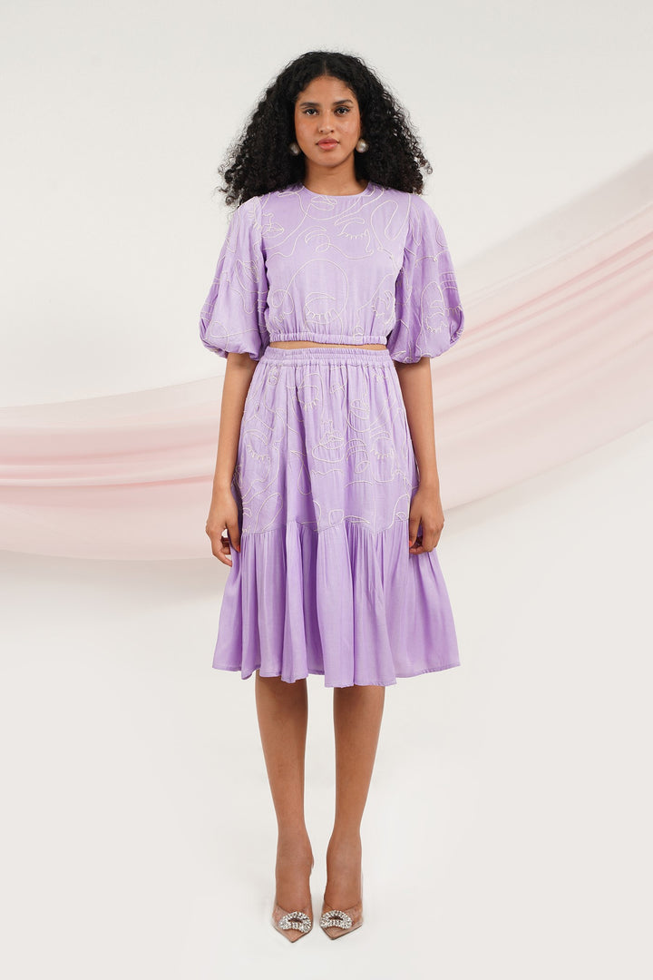 I Do Top- Faces Lilac