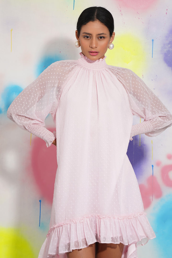 Alicia Dress - Pink Chiffon