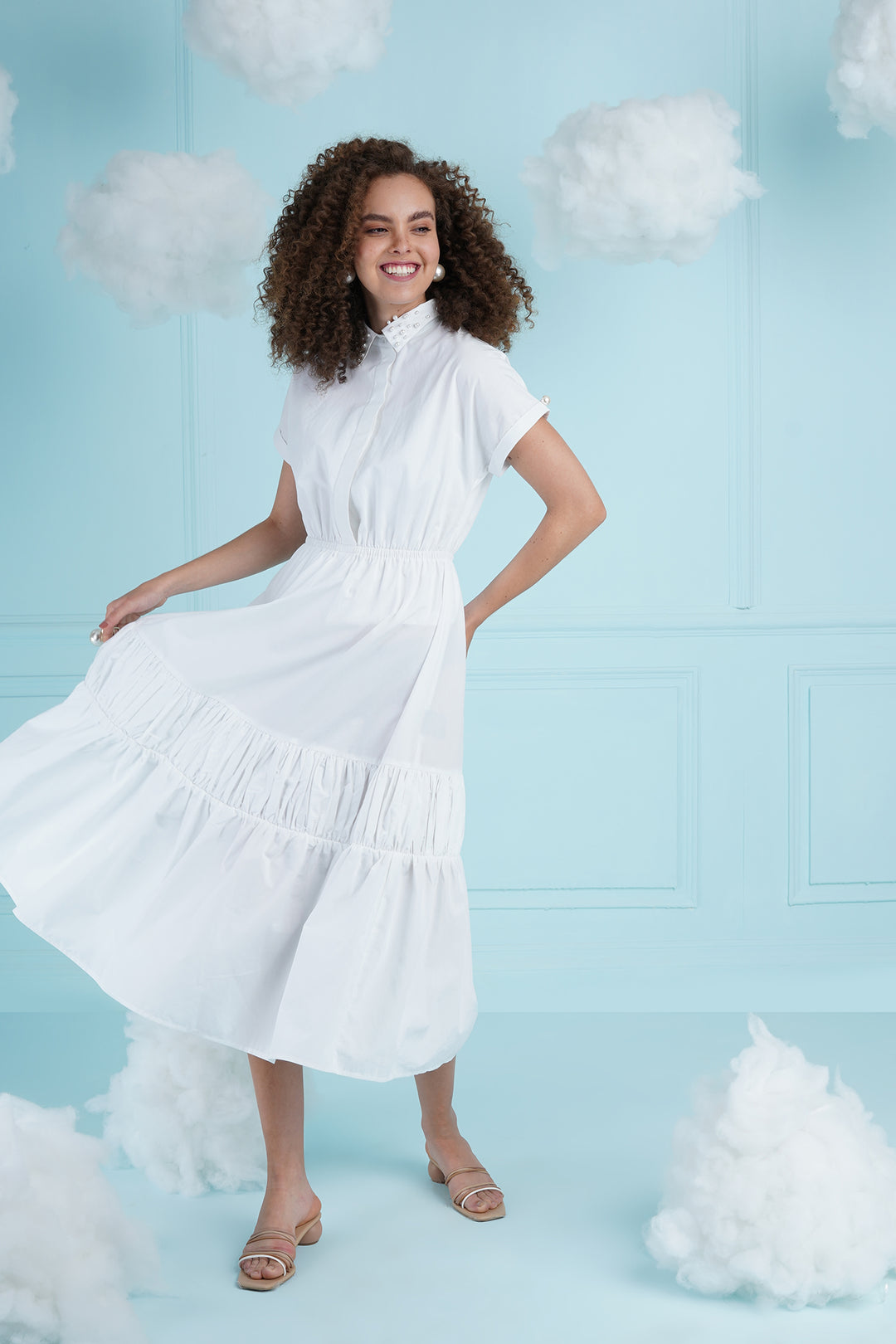 Lovin' It Dress- White