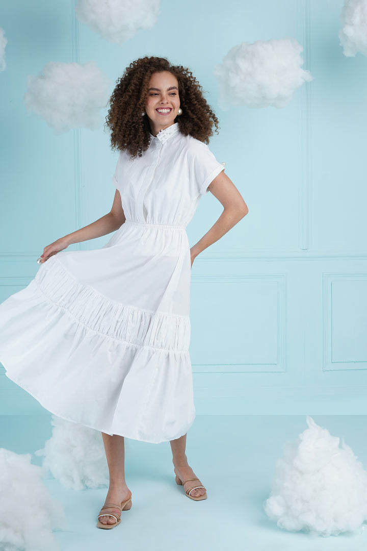 Lovin' It Dress- White