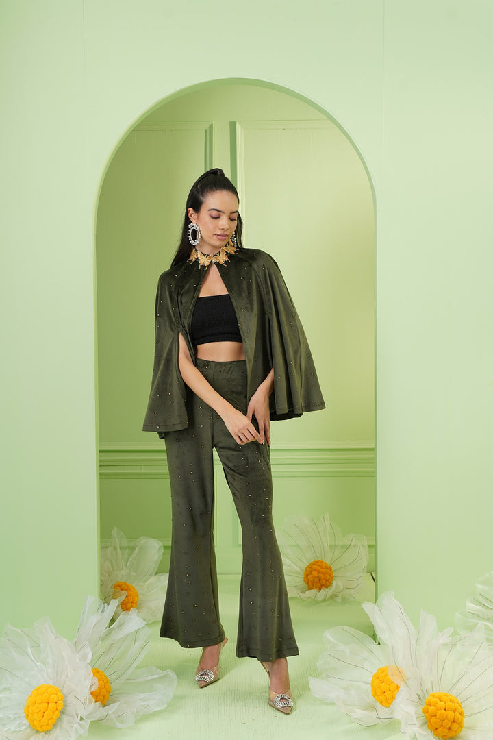 Baker Cape - Olive Green