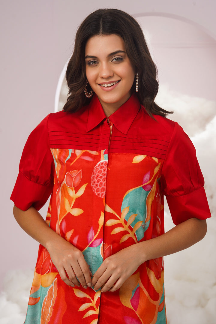 jasper top- red