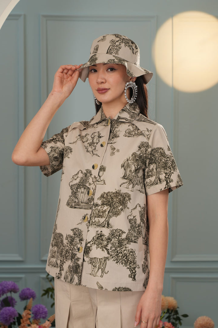 Beat The Heat Hat - Toile Beige