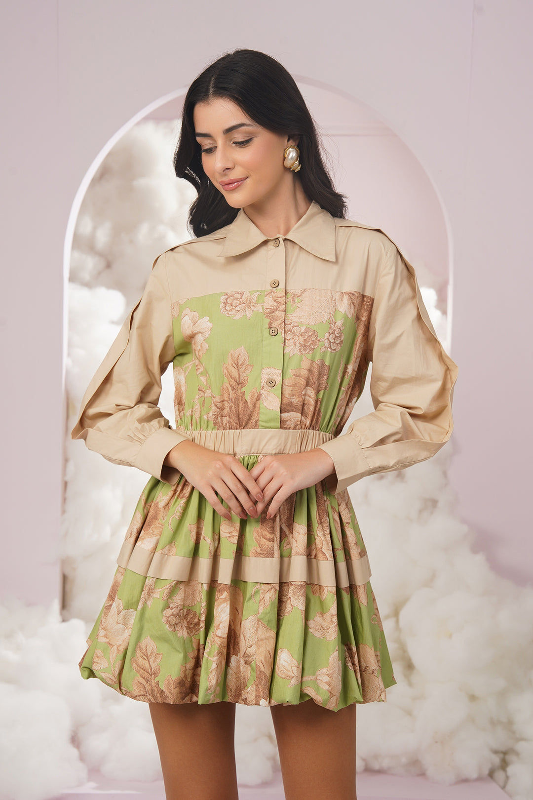 antonia dress- green
