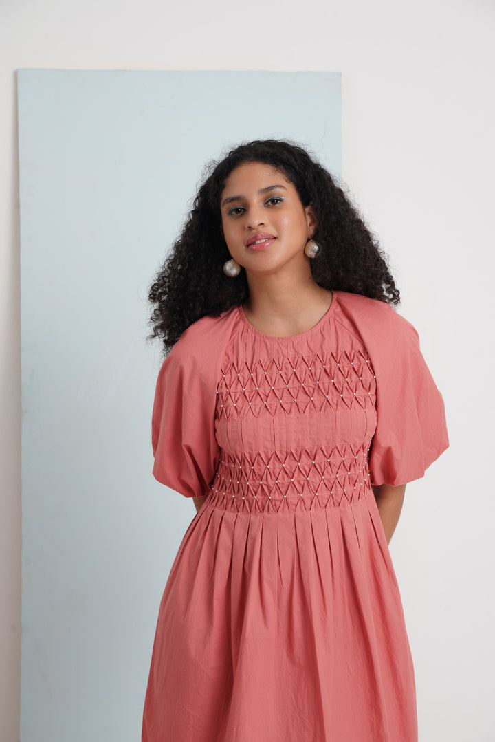 Feel Alive Dress- Rust