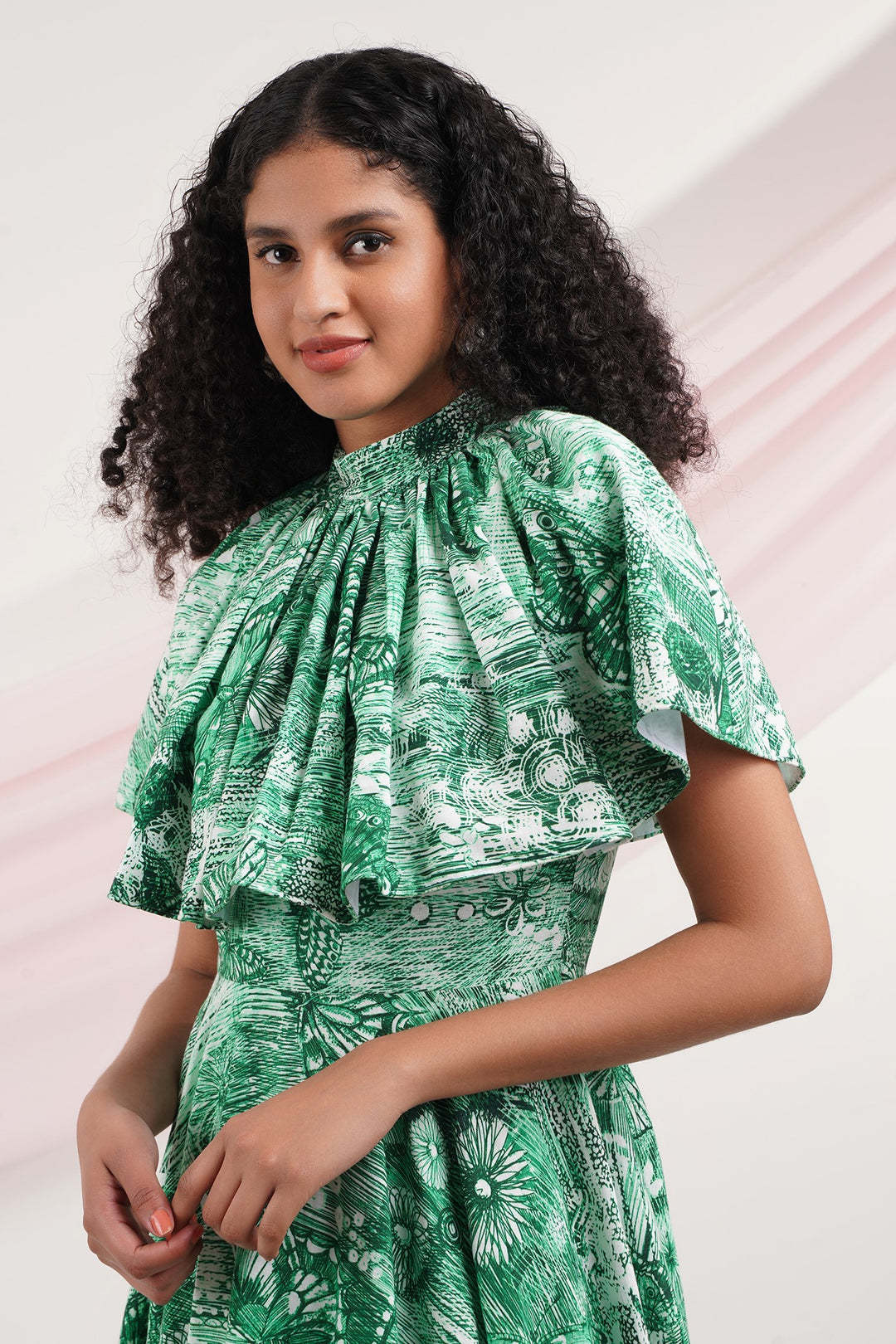 Marry Me Dress - Green Butterfly