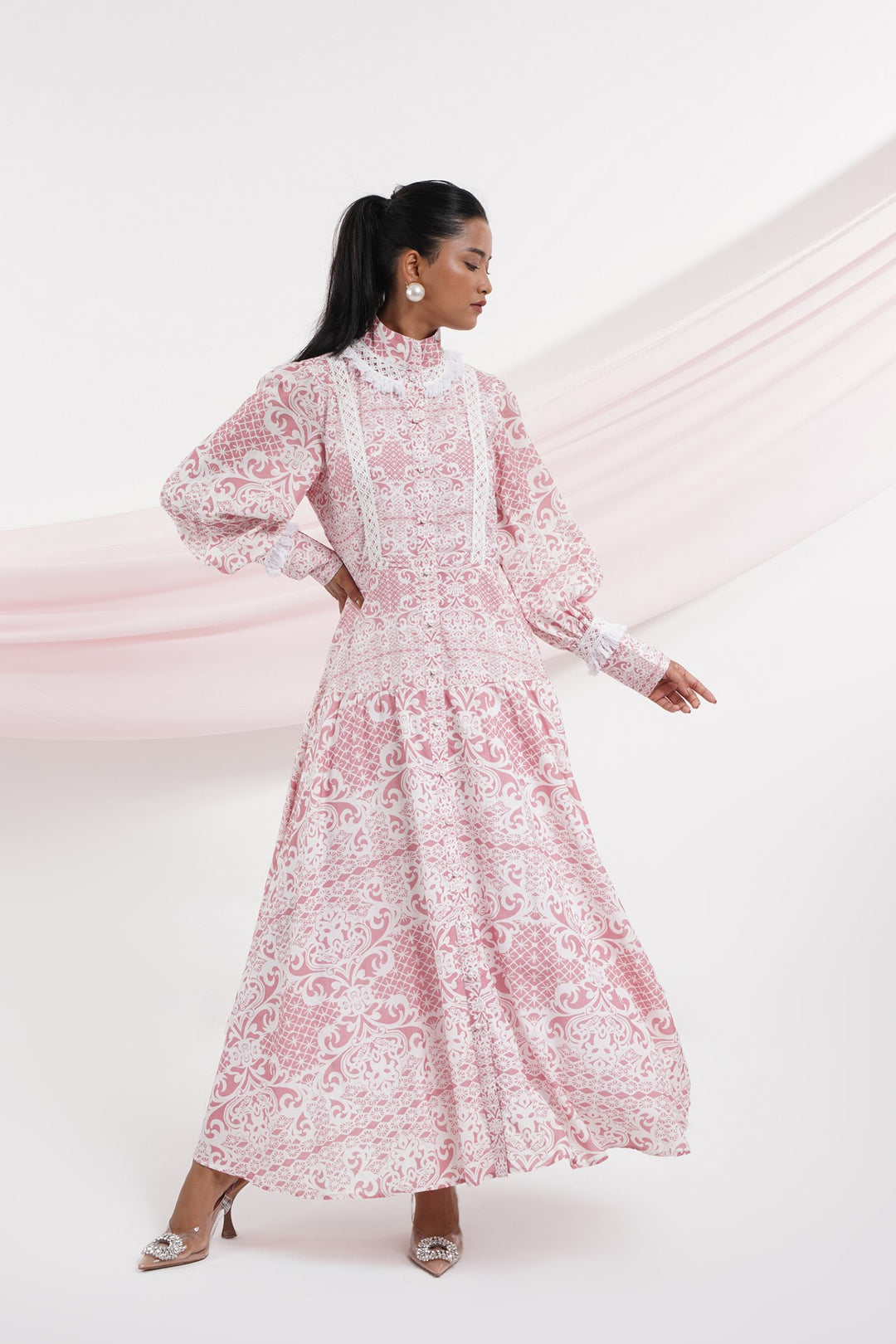 La Vie En Rose Dress - Pink Lace