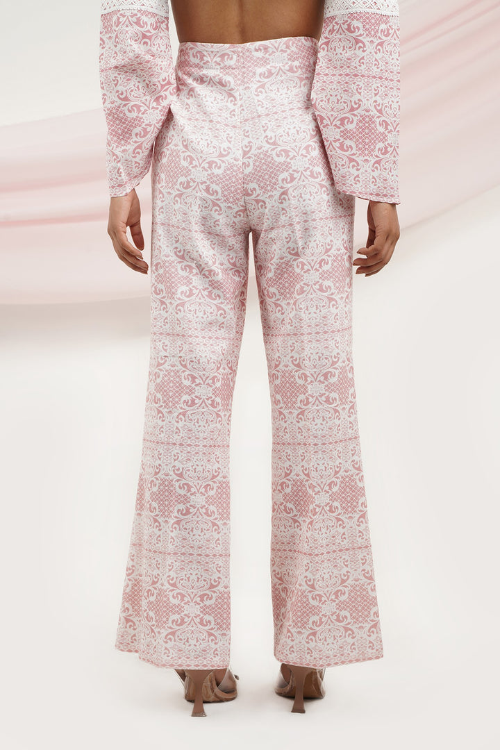 Lady Like Pants- Pink Lace