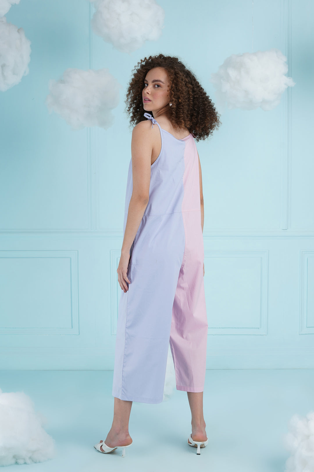 Rob Robin Jumpsuit- Baby Pink And Lilac